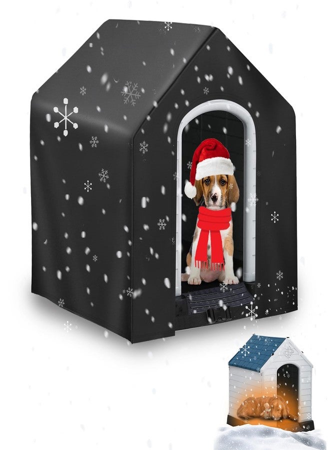 Kasla Dog House Cover,Dog Houses Cover for Large Dogs Outside,Covers for Winter Large Dog House Outdoor Weatherproof (39x37x37in) - Image 1